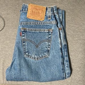 Levi 512’s, medium (6), blue